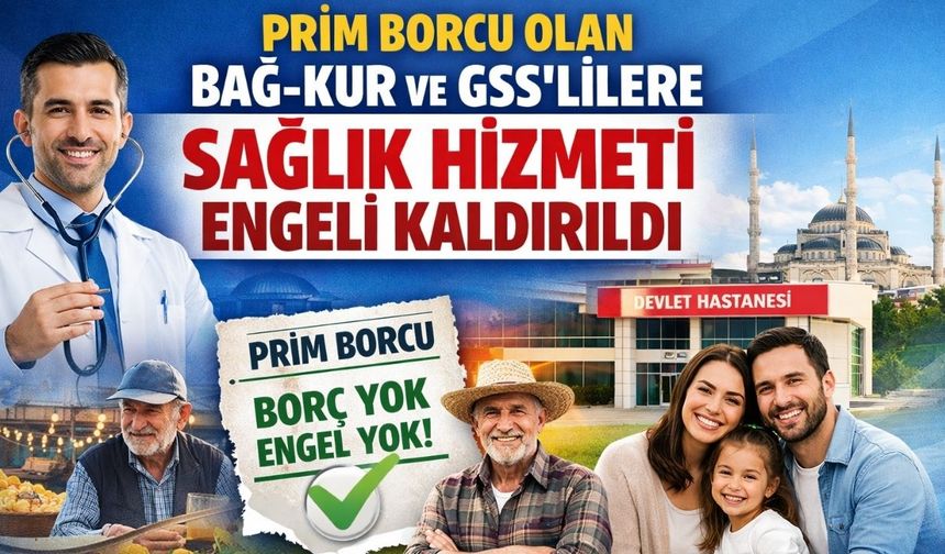 Prim Borcu Olan Osmaniyelilere Sağlık Hizmeti Müjdesi Resmi Gazete’de Yayınlandı!