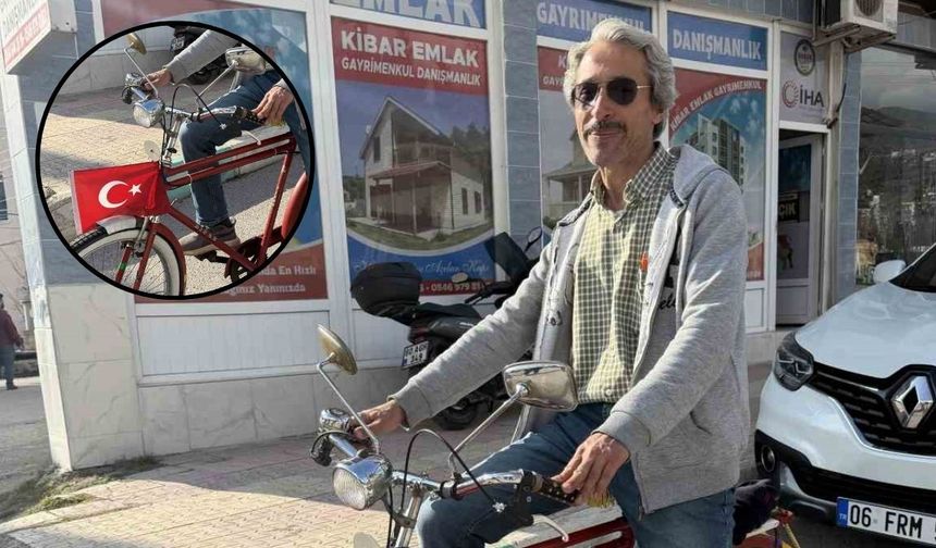 41 Yıllık Tutku: İlk Kazancıyla Aldığı Bisikletinden Hiç Vazgeçmedi