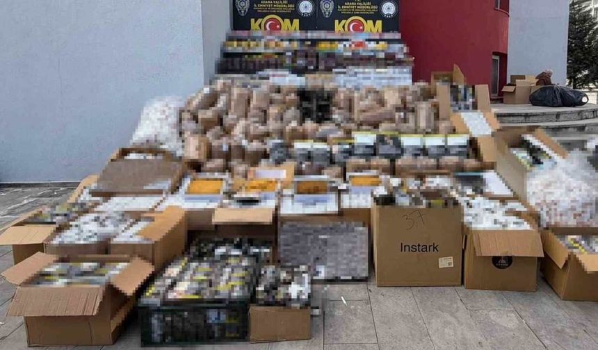 Adana’da kaçak tütün operasyonu 37 şüpheli gözaltında