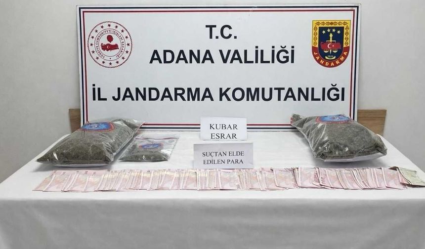 Adana’da yasaklı madde operasyonu: 2 kilo esrar ele geçirildi