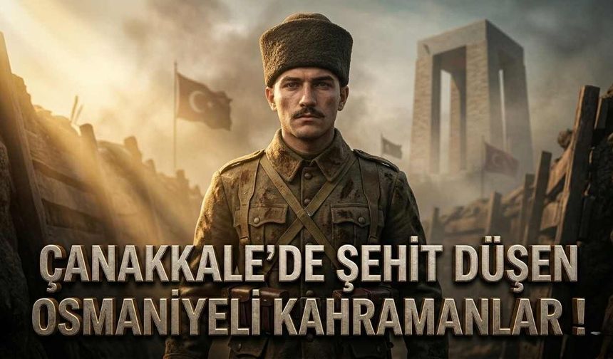 ÇANAKKALE’DE ŞEHİT DÜŞEN OSMANİYELİ KAHRAMANLAR
