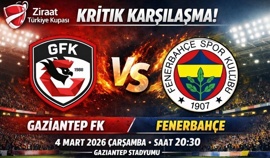Gaziantep FK – Fenerbahçe maçı ne zaman, saat kaçta ve hangi kanalda?