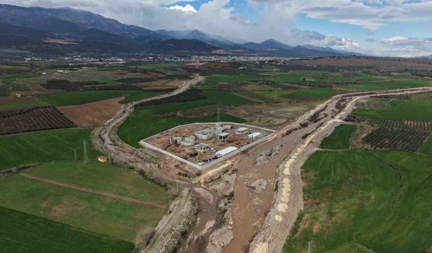 Hassa’ya atıksu arıtma tesisi Dev projede yüzde 68 ilerleme