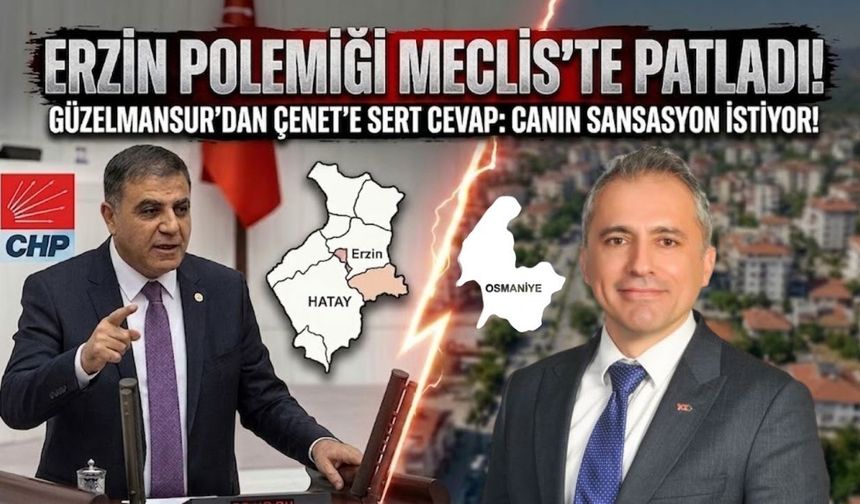 Mehmet Güzelmansur'dan Osmaniye'ye gönderme ''Canın sansasyon çekiyor herhalde, siz işinize bakın Sayın Çenet!''