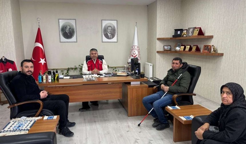 Osmaniye Altı Nokta Körler Derneği’nden Aile ve Sosyal Hizmetler İl Müdürlüğü’ne Ziyaret