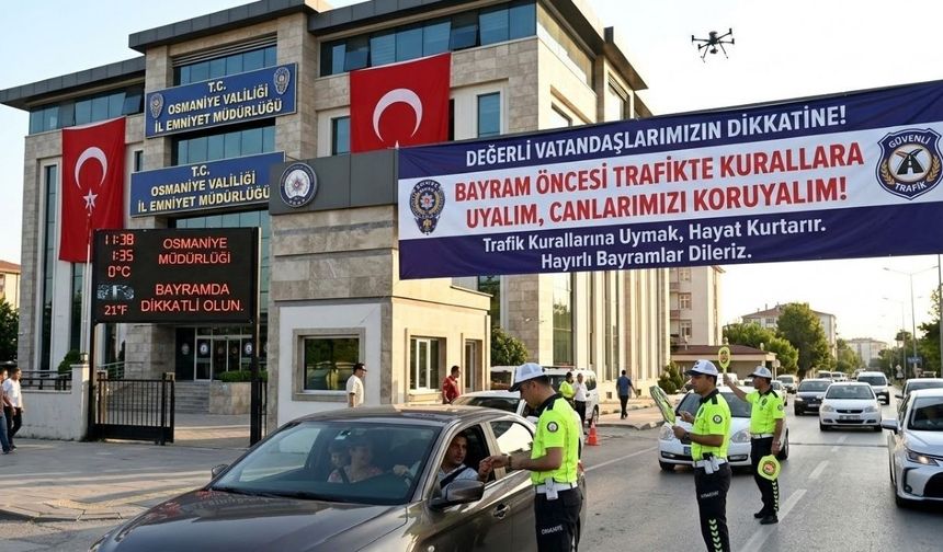 Osmaniye İl Emniyet Müdürlüğü'nden Vatandaşlara Bayram Öncesi Trafik Uyarısı