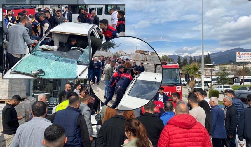 Osmaniye'de Otomobil İnşaat Malzemelerine Çarptı, 2’si Ağır 3 Yaralı