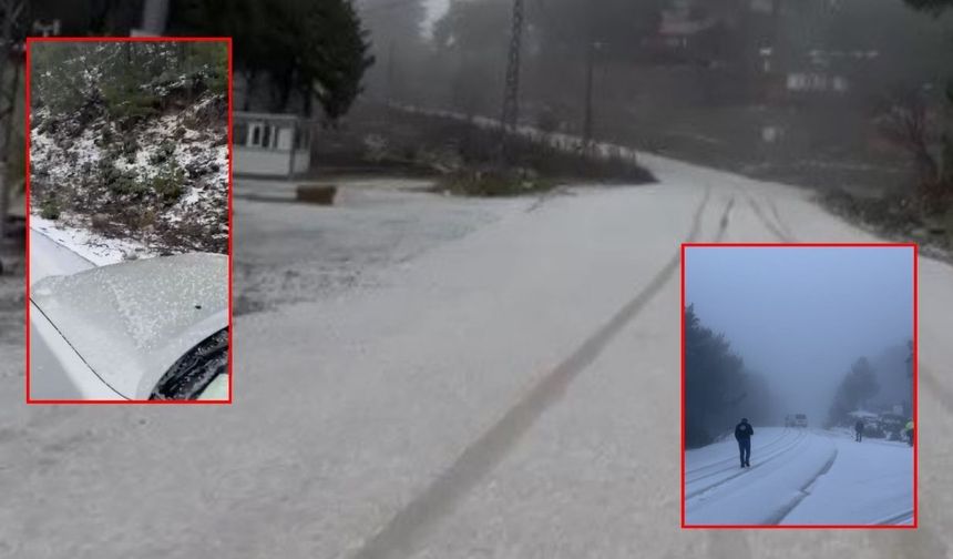 Osmaniye'de Şiddetli Dolu Baskını: Zorkun Yaylası Yolu Beyaza Büründü!