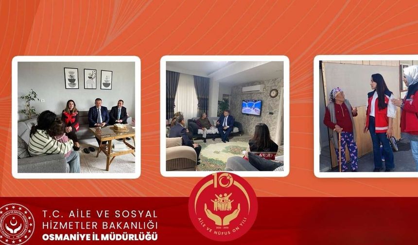 Osmaniye’de Sosyal Hizmet Atağı: Bir Ayda 142 Hane Ziyaret Edildi