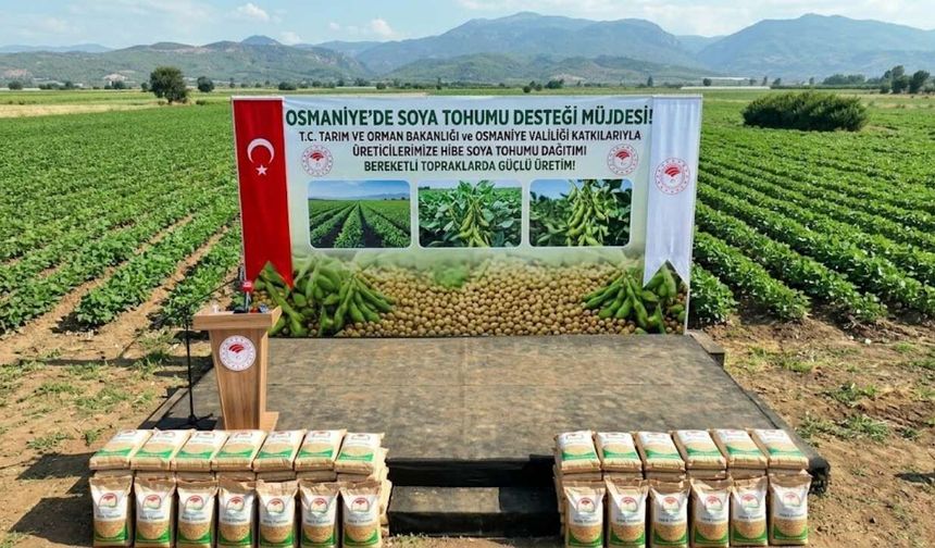 Osmaniye'de Soya Tohumu Desteği Müjdesi
