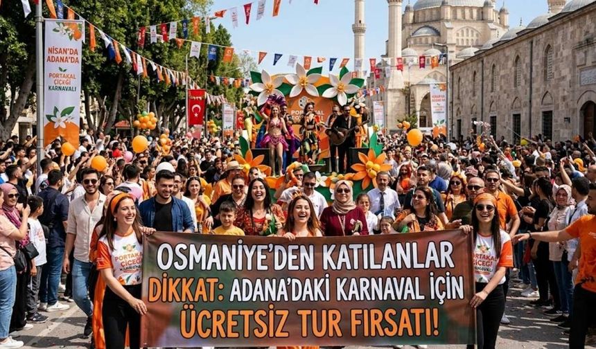 Osmaniye’den katılacaklar dikkat: Adana’daki karnaval için ücretsiz tur fırsatı