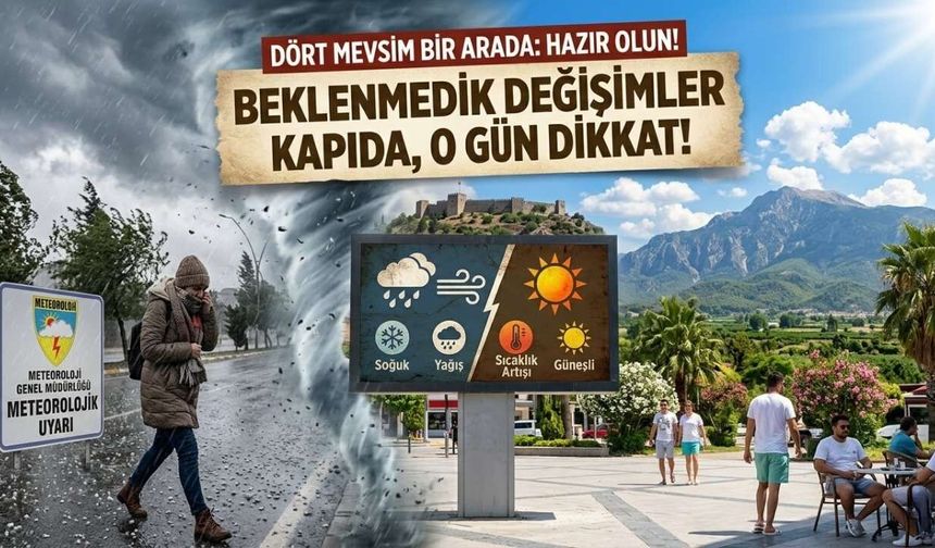 Osmaniyeliler Dikkat! Meteoroloji’den 5 Günlük "Dört Mevsim" Uyarısı: O Gün Sıcaklık 24 Dereceye Çıkıyor!