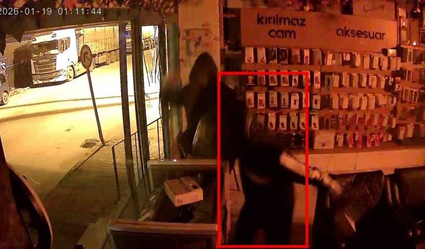 Parke taşıyla iş yerini soyan şüpheliler tutuklandı