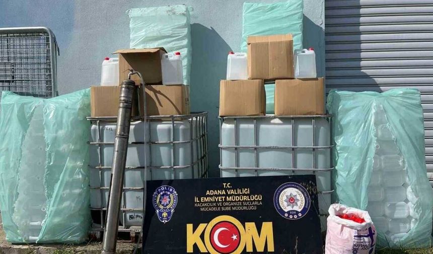Adana’da Dev Operasyon: 2 Ton 150 Litre Kaçak Etil Alkol Ele Geçirildi