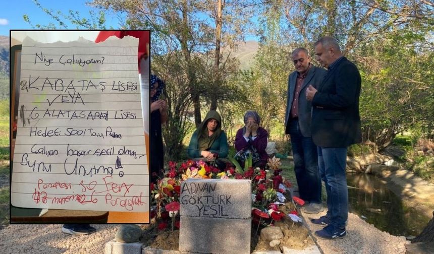 Hedefi Kabataş Lisesi’ydi... 11 Yaşındaki Adnan’dan Geriye Çalışma Masasındaki O Not Kaldı!