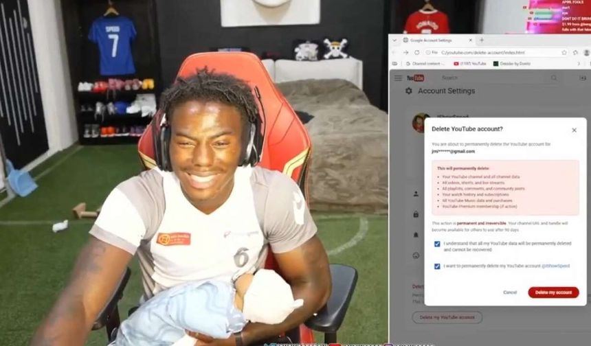 iShowSpeed YouTube Kanalını mı Sildi? Kucağında Bebekle Yaptığı O Açıklama