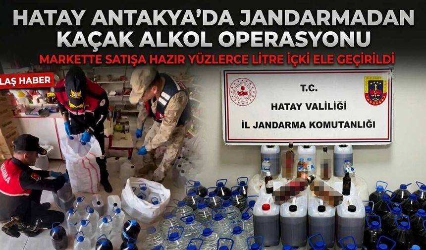 Jandarmadan Kaçak Alkol Operasyonu