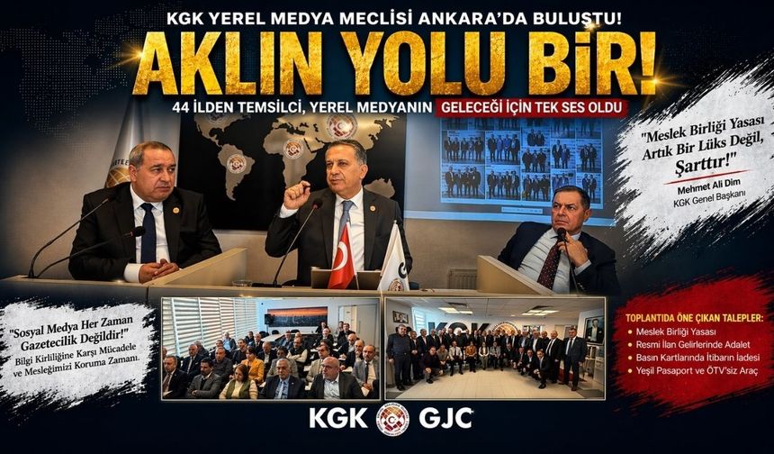 KGK Ankara Zirvesi: Gazeteciliğin Kurtuluşu "Meslek Birliği Yasası"nda!