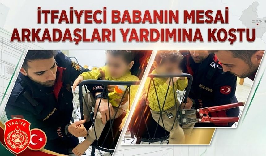 Osmaniye’de Küçük Ahmet'in İmdadına Babasının Ekibi Yetişti