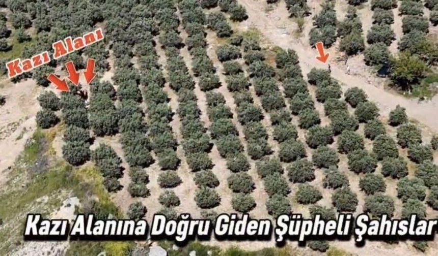 Osmaniye’de Kaçak Kazı Yapan 6 Şüpheli Dronla Tespit Edilerek Yakalandı