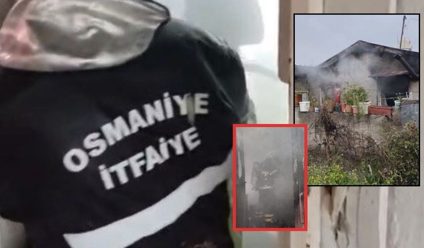 Osmaniye'de Korkutan Yangını! Müstakil Ev Alevlere Teslim Oldu