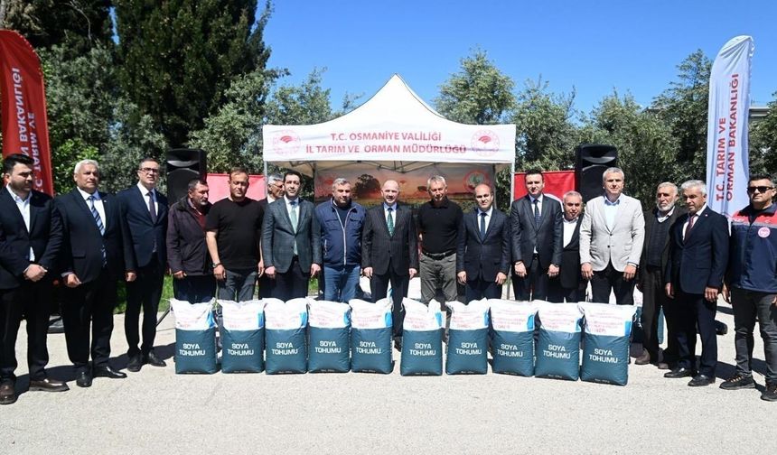 Osmaniye'de Tarım Hamlesi: 142 Çiftçiye Dev Soya Tohumu Desteği
