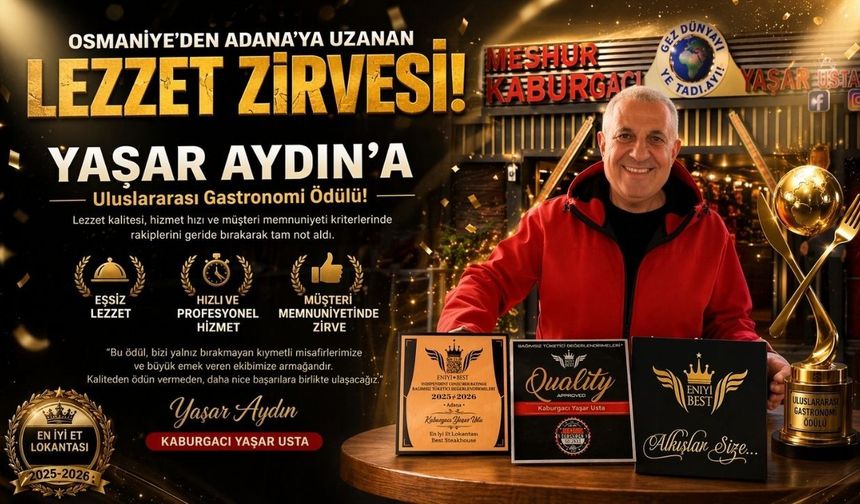 Osmaniye’nin Gururu Yaşar Aydın’dan Dünya Çapında Başarı