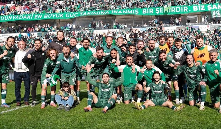 Şampiyon Bursaspor Trendyol 1. Lig’de!