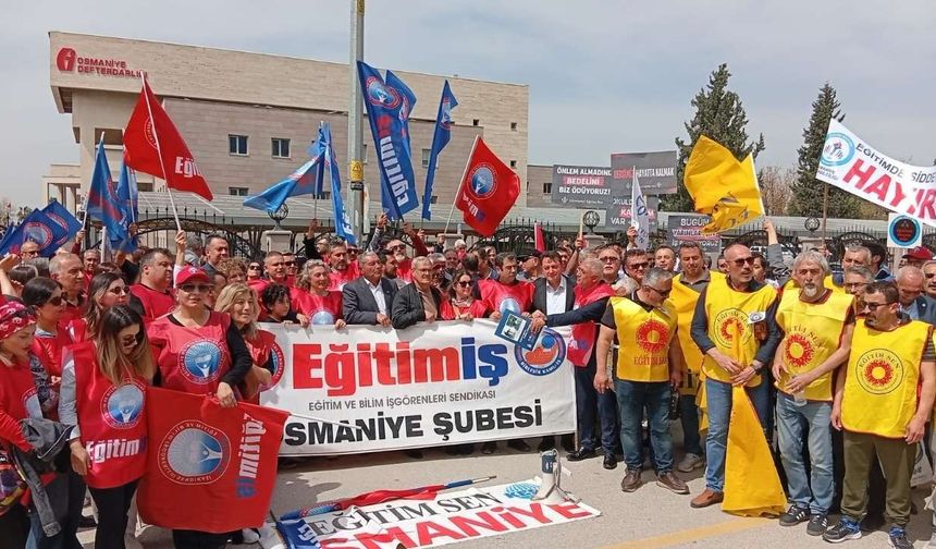 Şanlıurfa ve Kahramanmaraş'ta okullara silahlı saldırı sonrası Osmaniye'de eğitimciler sokakta!