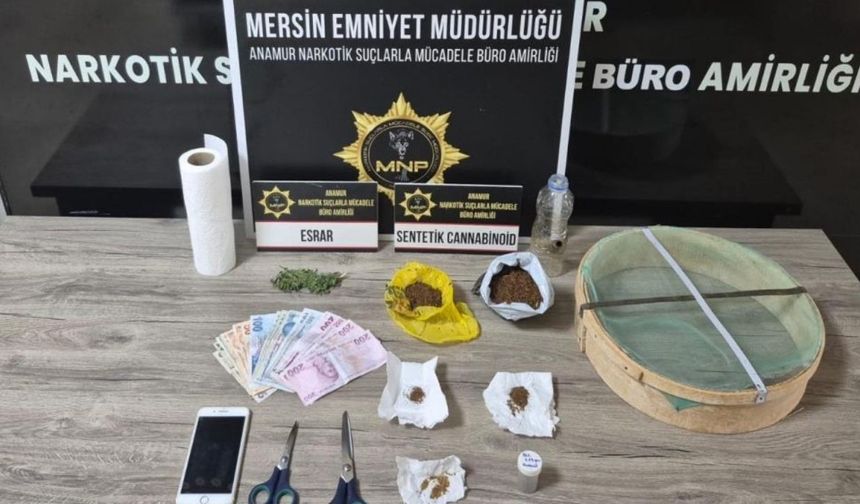 Anamur'da Yasaklı Madde Operasyonu 1 Tutuklama