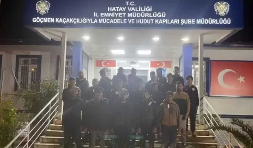 Hatay’da Göçmen Kaçakçılığı Operasyonunda 19 Göçmen Yakalandı