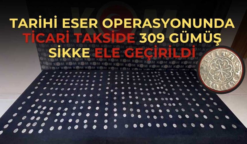 Hatay'da 309 Gümüş Sikke Ele Geçirildi