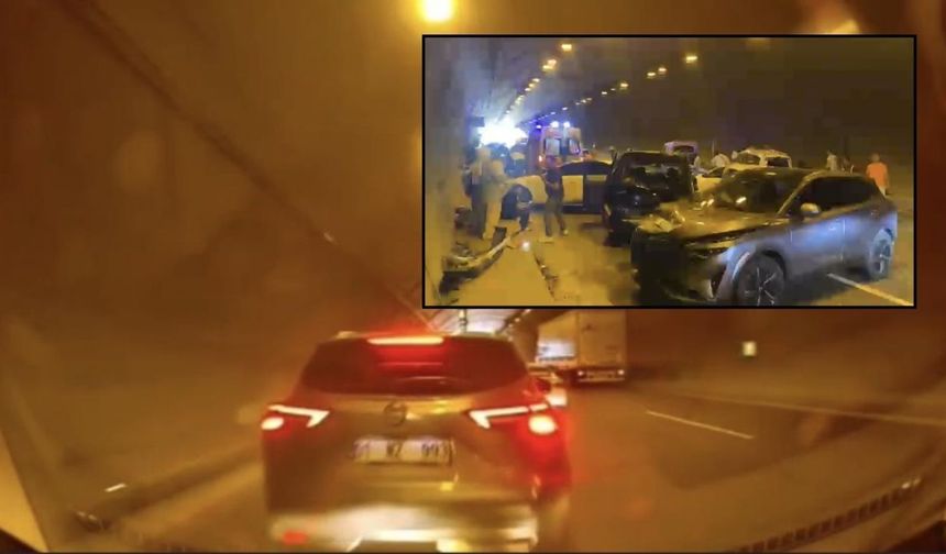 Osmaniye'de Tünelde Zincirleme Kaza Anları "Çocuğum nerede?"
