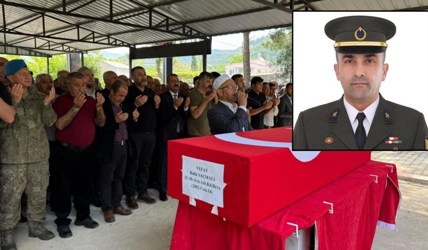 Siirt'te Görevli Astsubay Rafık Saçmalı Yaşam Mücadelesini Kaybetti Osmaniye'de Defnedildi