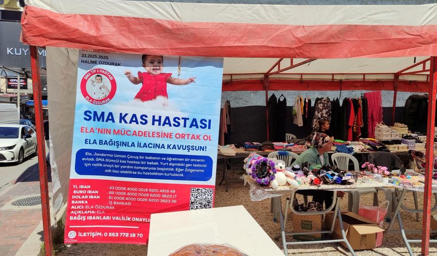Osmaniye'de SMA Hastası Ela İçin Umut Kampanyası Sürüyor