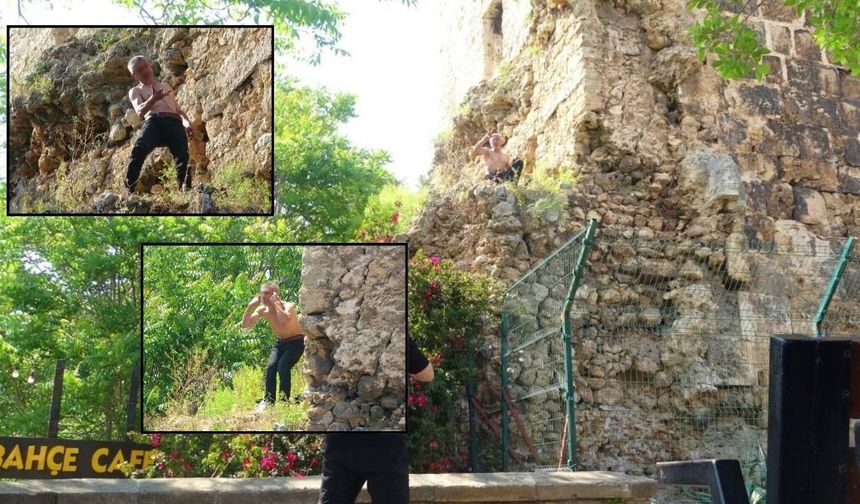 Üzerine benzin döküp dans etti 6 saatin sonunda çorbayla ikna oldu