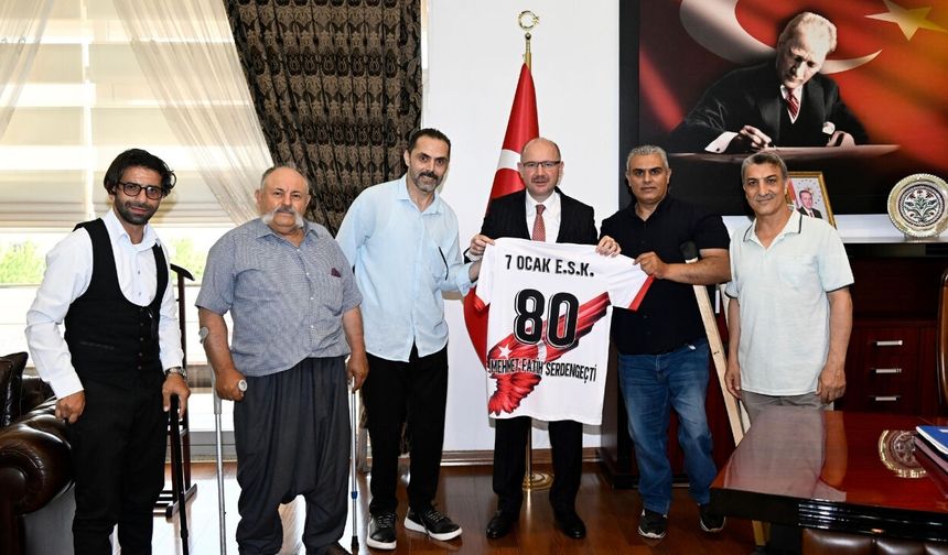 7 Ocak Engelliler Spor Kulübü’nden Vali Serdengeçti’ye Ziyaret