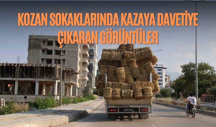 Kozan Sokaklarında Kazaya Davetiye Çıkaran Görüntüler