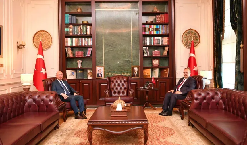 Osmaniye Valisi Serdengeçti'den Ankara Valisi Canbolat'a Ziyaret