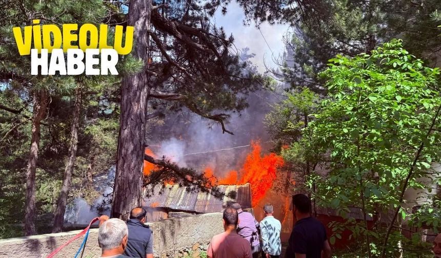 Osmaniye Yayla Evinde Korkutan Yangın!