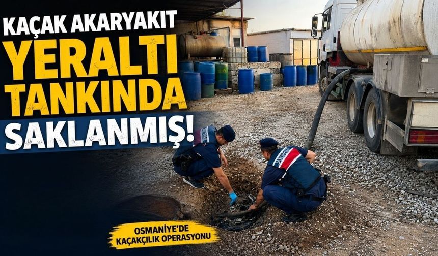 Toprağa Gömülü Tanktan Kaçak Akaryakıt Çıktı