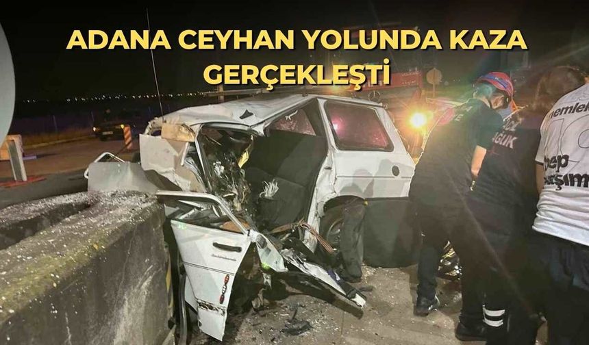 Adana Ceyhan yolunda kaza gerçekleşti