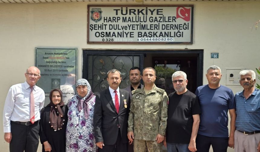 Albay Hüseyin Yılmaz’dan Osmaniye Şehit ve Gazi Derneği’ne Veda Ziyareti