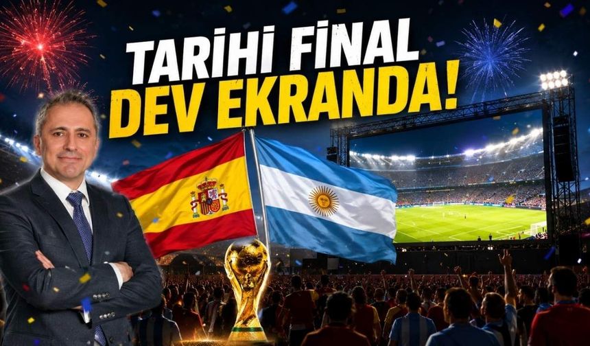 Osmaniye Belediyesi'nden Dev Ekranda Dünya Kupası Finali Heyecanı