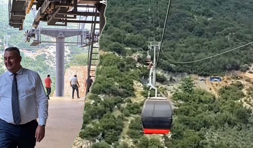 Osmaniye Düziçi'nde Teleferik Test Sürüşü Yapıldı, Başkan İba Açılış Tarihini Verdi