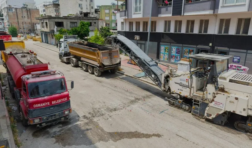 Osmaniye'de Akyar Caddesi Yenileniyor