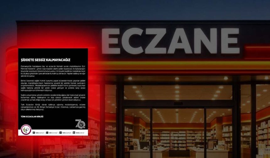 Osmaniye'de Eczacıya Silahlı Saldırı!