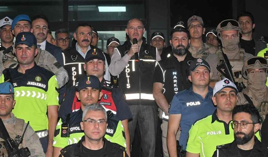 Osmaniye'de HUZUR-80 Asayiş Uygulaması Başlatıldı