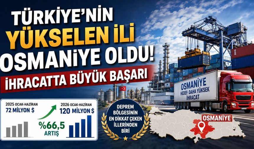 Türkiye'nin Yükselen İli Osmaniye Oldu! İhracatta Büyük Başarı