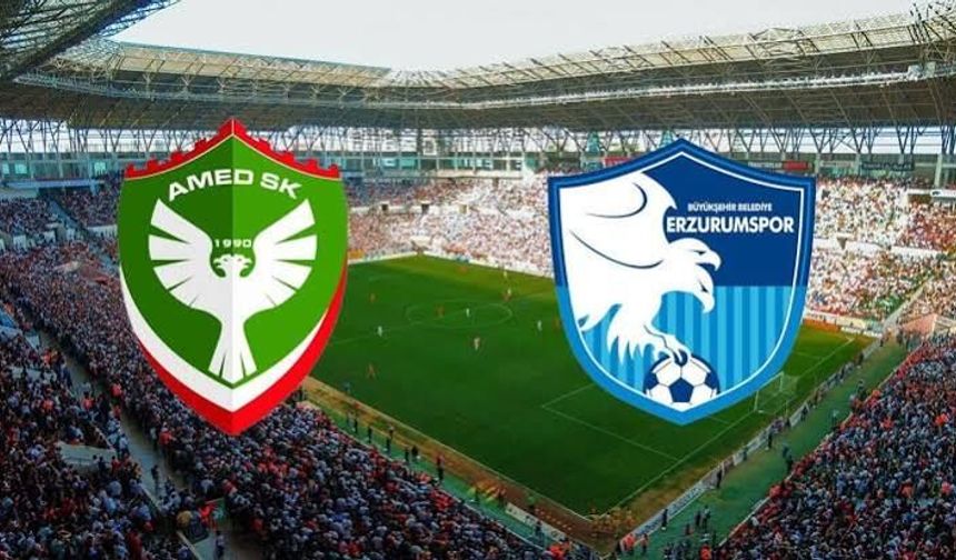 Amedspor - Erzurumspor maçı ne zaman, saat kaçta, hangi kanalda?